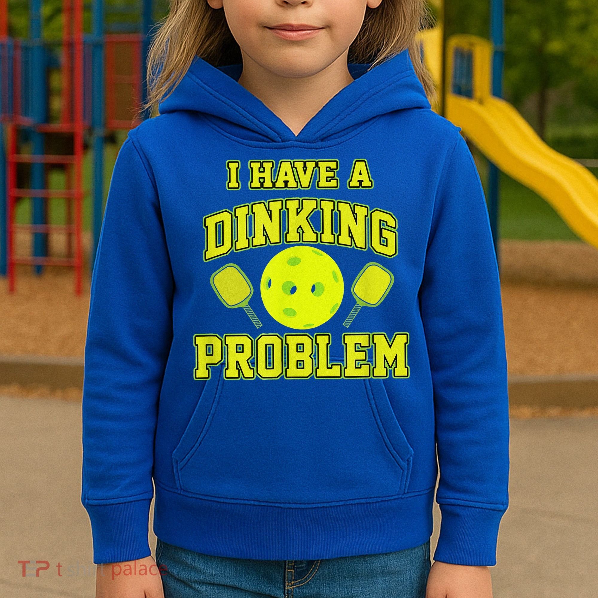 Pickleball Humor I Have A Dinking Problem Funny Kids Hoodie