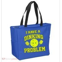 Pickleball Humor I Have A Dinking Problem Funny Tote Bag thumb 2