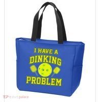 Pickleball Humor I Have A Dinking Problem Funny Tote Bag thumb 3