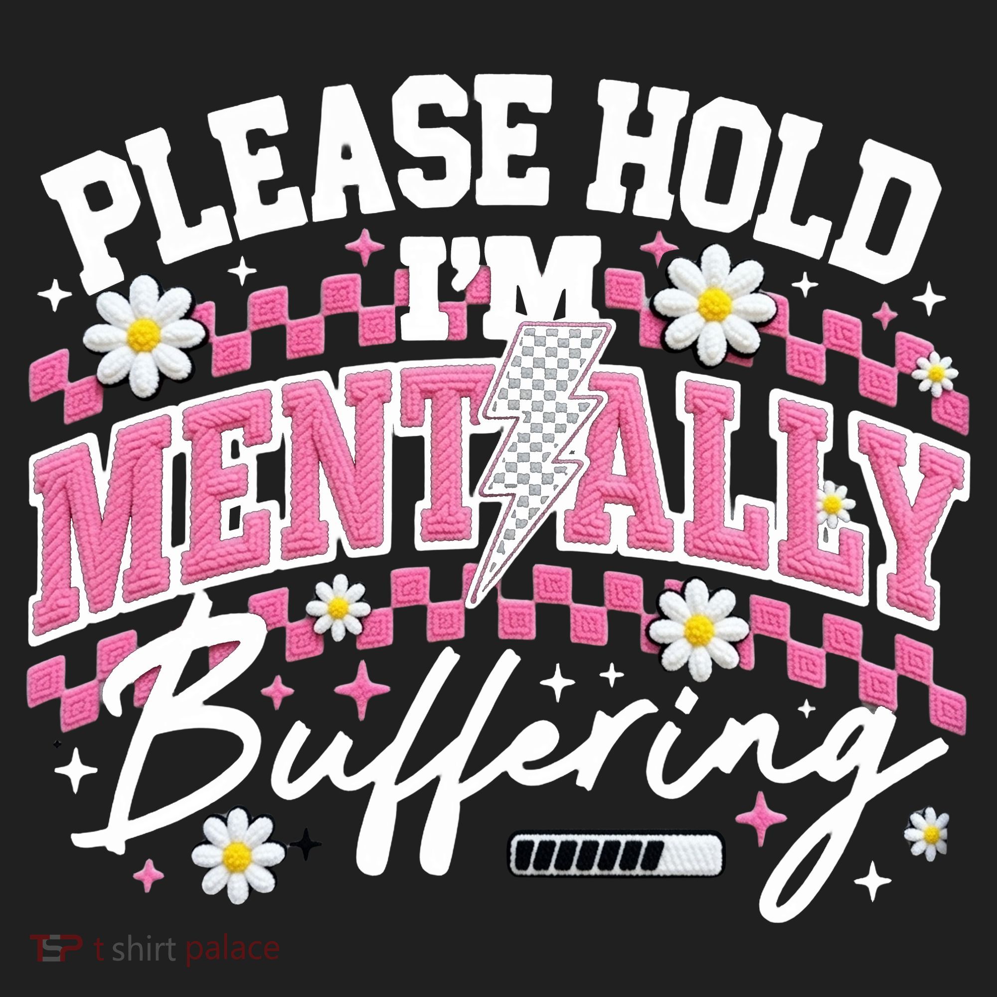 Please Hold I'm Mentally Buffering Funny Mental Health Women's Sweatshirt