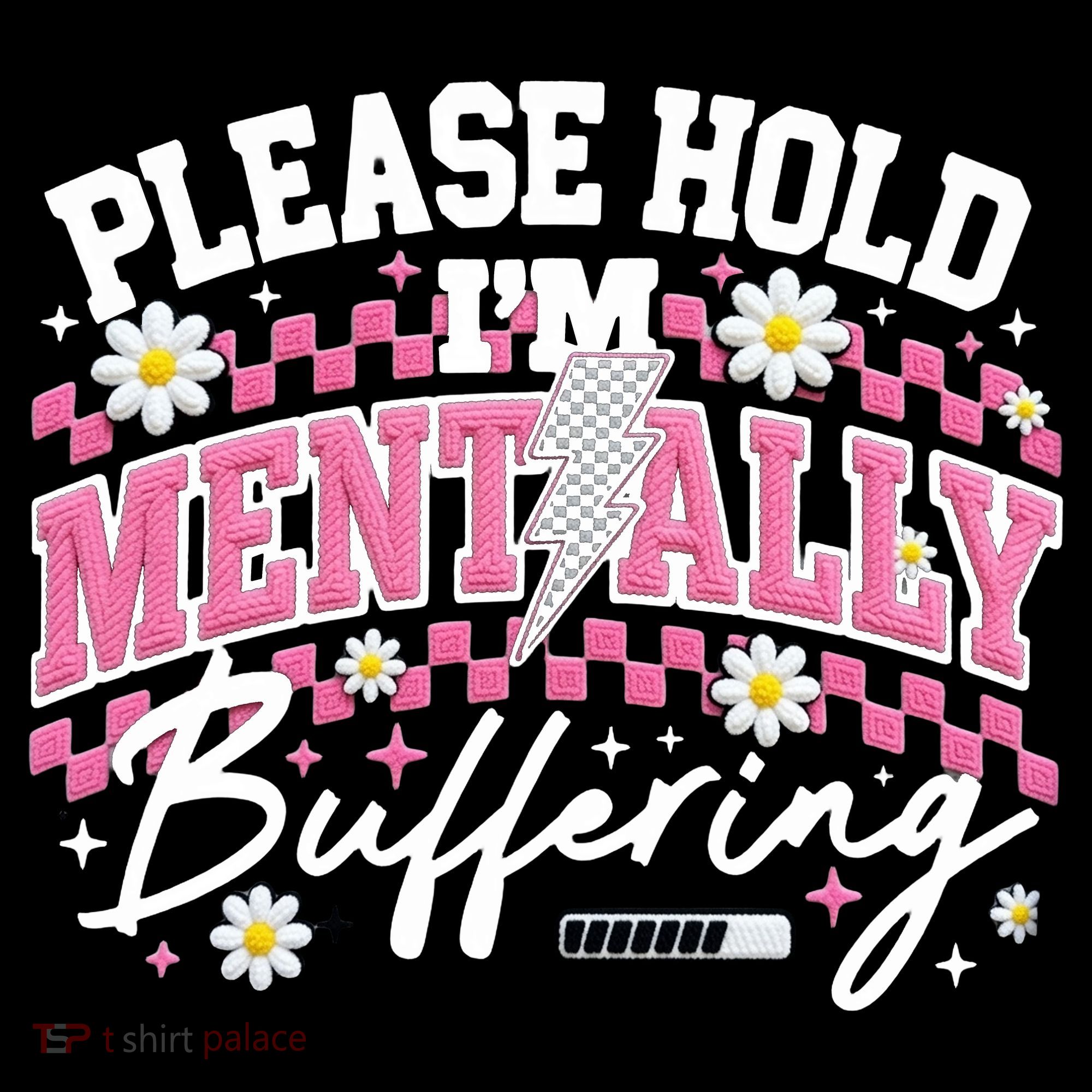 Please Hold I'm Mentally Buffering Funny Mental Health Tote Bag