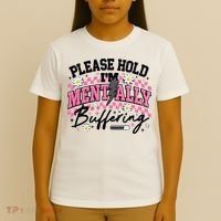 Please Hold I'm Mentally Buffering Funny Mental Health T-Shirt thumb 4