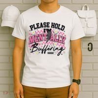 Please Hold I'm Mentally Buffering Funny Mental Health T-Shirt thumb 6
