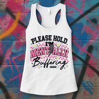 Please Hold I'm Mentally Buffering Funny Mental Health Women's Tank Top thumb 3