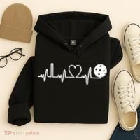 Pickleball Heartbeat! I Love Pickleball TShirt Hoodie thumb 4