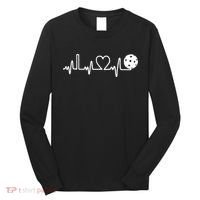 Pickleball Heartbeat! I Love Pickleball TShirt Long Sleeve Shirt thumb 0