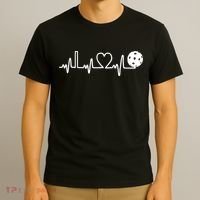 Pickleball Heartbeat! I Love Pickleball TShirt T-Shirt thumb 3