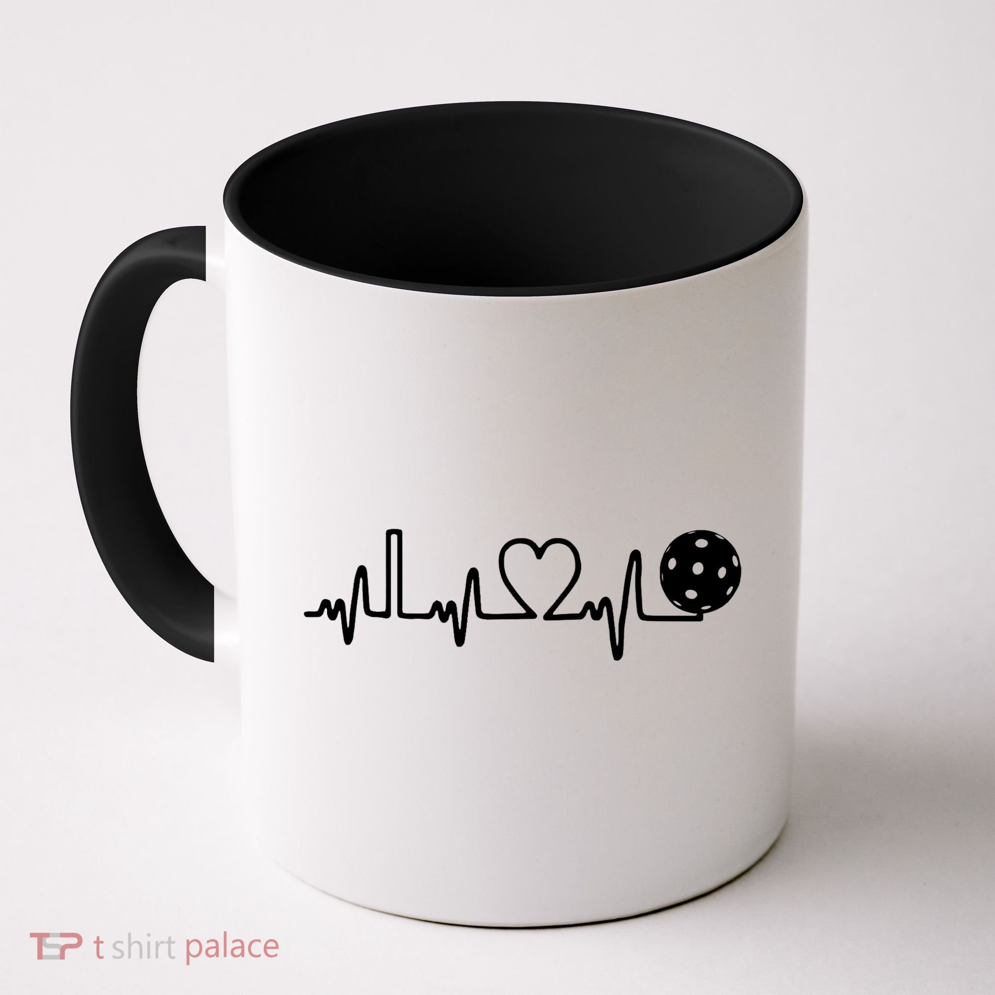 Pickleball Heartbeat! I Love Pickleball TShirt Coffee Mug