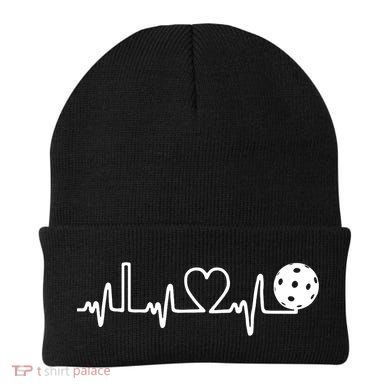 Pickleball Heartbeat! I Love Pickleball TShirt Beanie