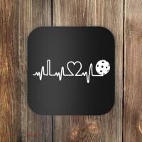 Pickleball Heartbeat! I Love Pickleball TShirt Coaster thumb 0