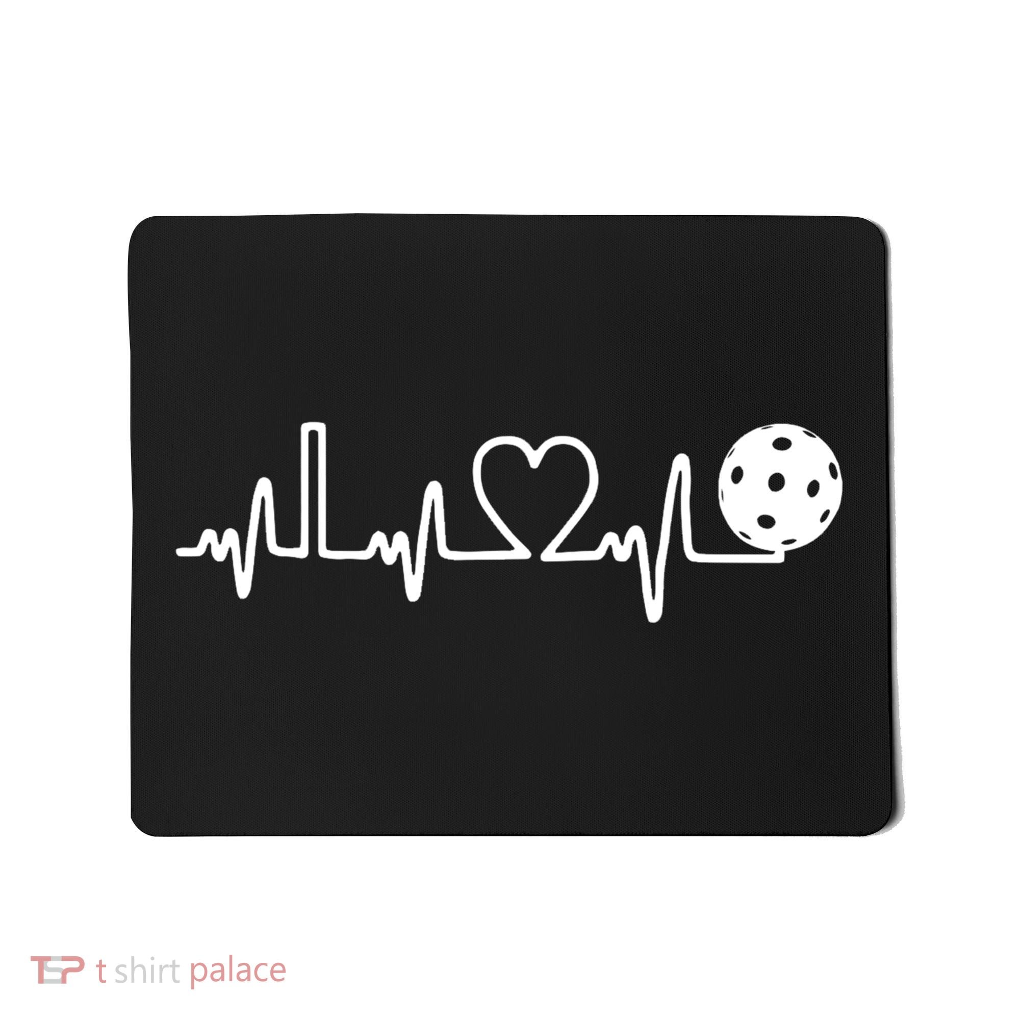 Pickleball Heartbeat! I Love Pickleball TShirt Mousepad