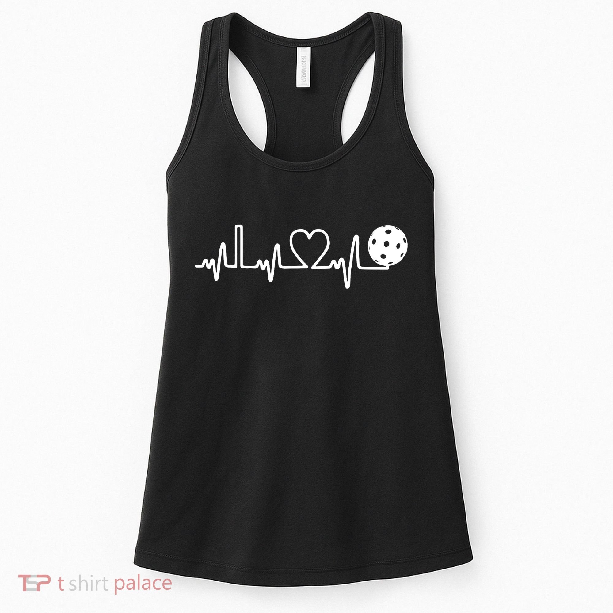 Pickleball Heartbeat! I Love Pickleball TShirt Women's Tank Top