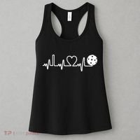 Pickleball Heartbeat! I Love Pickleball TShirt Women's Tank Top thumb 3