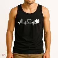 Pickleball Heartbeat! I Love Pickleball TShirt Tank Top thumb 3