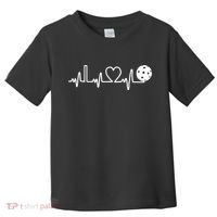 Pickleball Heartbeat! I Love Pickleball TShirt Toddler T-Shirt thumb 0