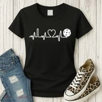Pickleball Heartbeat! I Love Pickleball TShirt Women's T-Shirt thumb 3