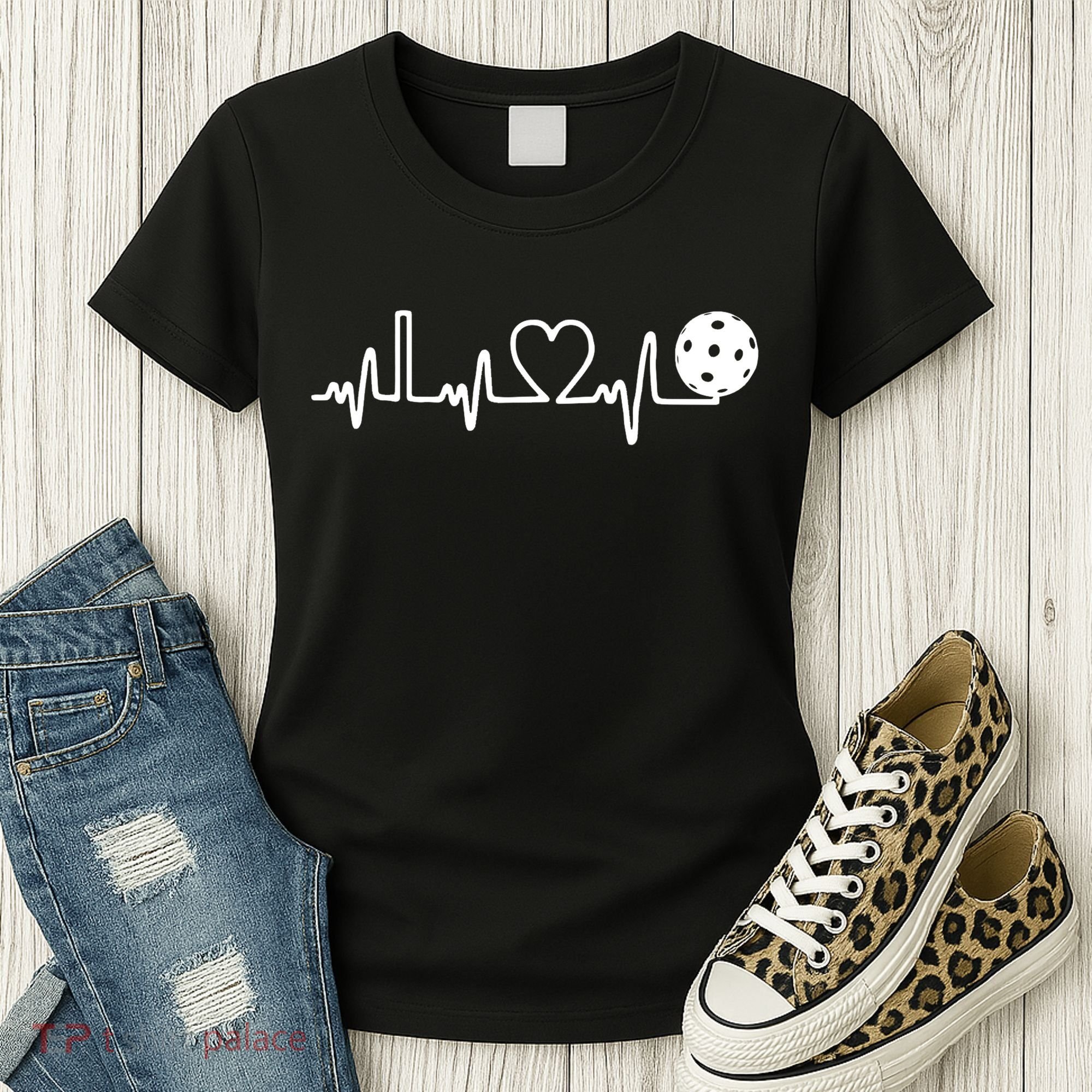 Pickleball Heartbeat! I Love Pickleball TShirt Women's T-Shirt