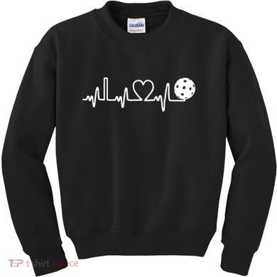 Pickleball Heartbeat! I Love Pickleball TShirt Kids Sweatshirt