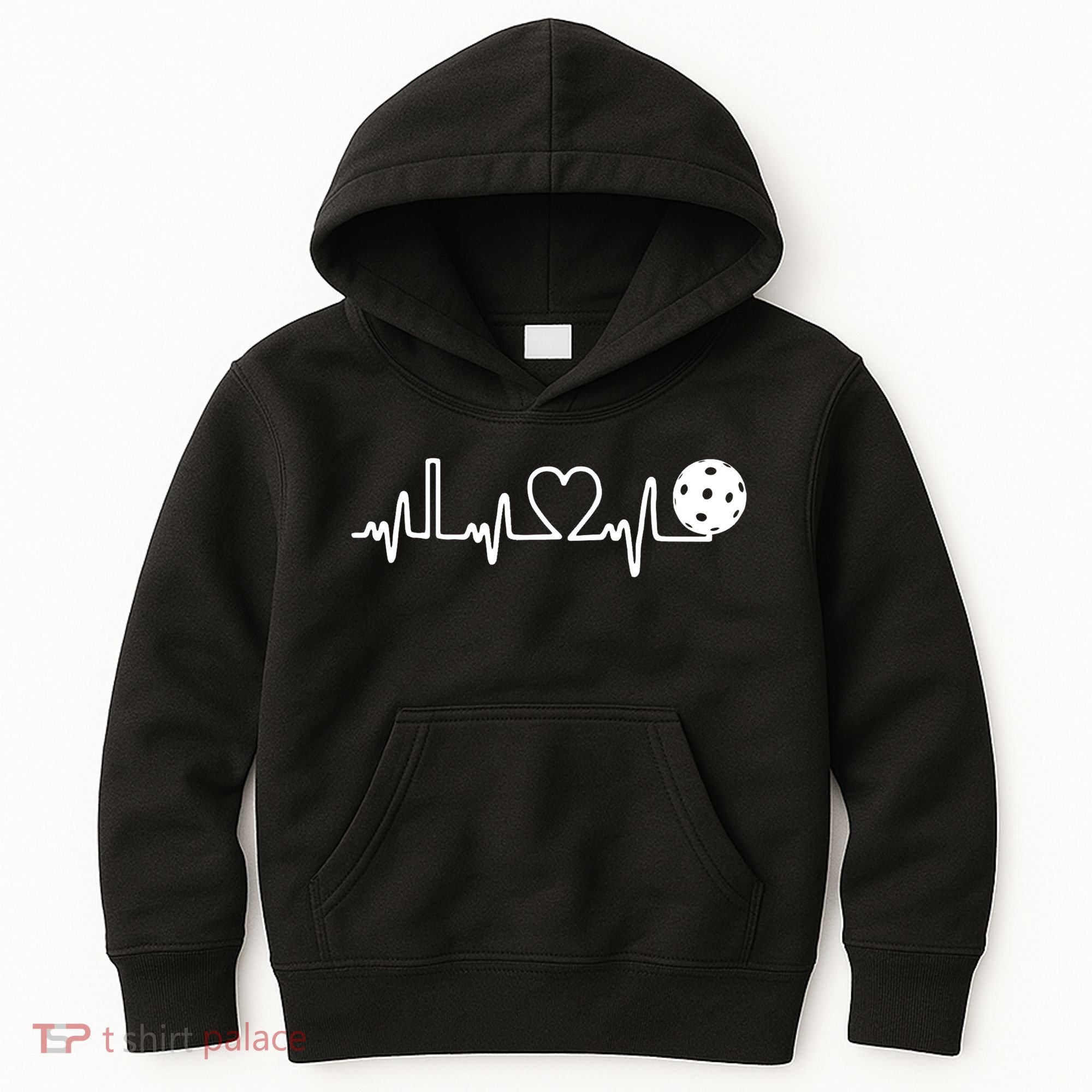 Pickleball Heartbeat! I Love Pickleball TShirt Kids Hoodie