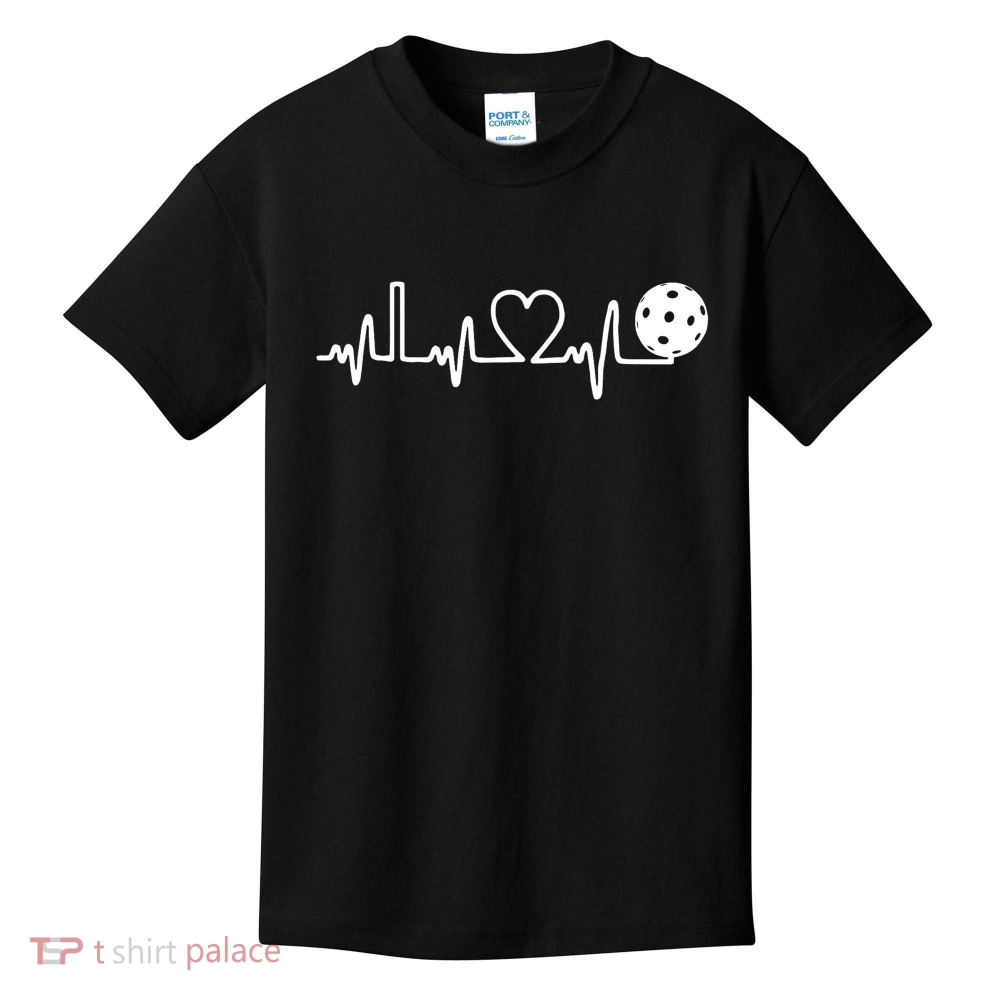 Pickleball Heartbeat! I Love Pickleball TShirt Kids T-Shirt