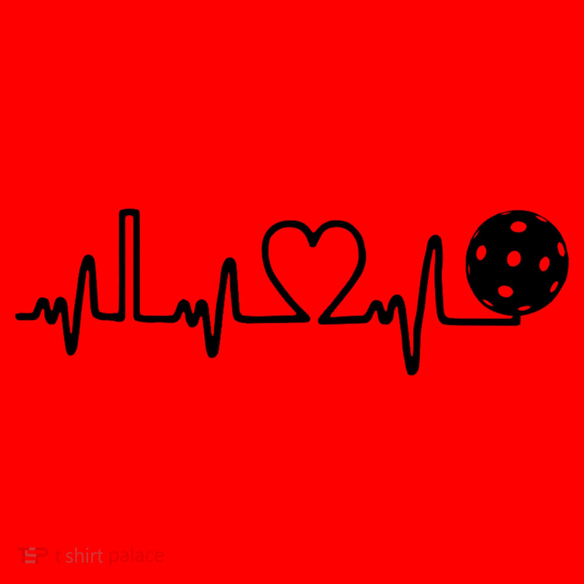 Pickleball Heartbeat! I Love Pickleball TShirt Santa Hat