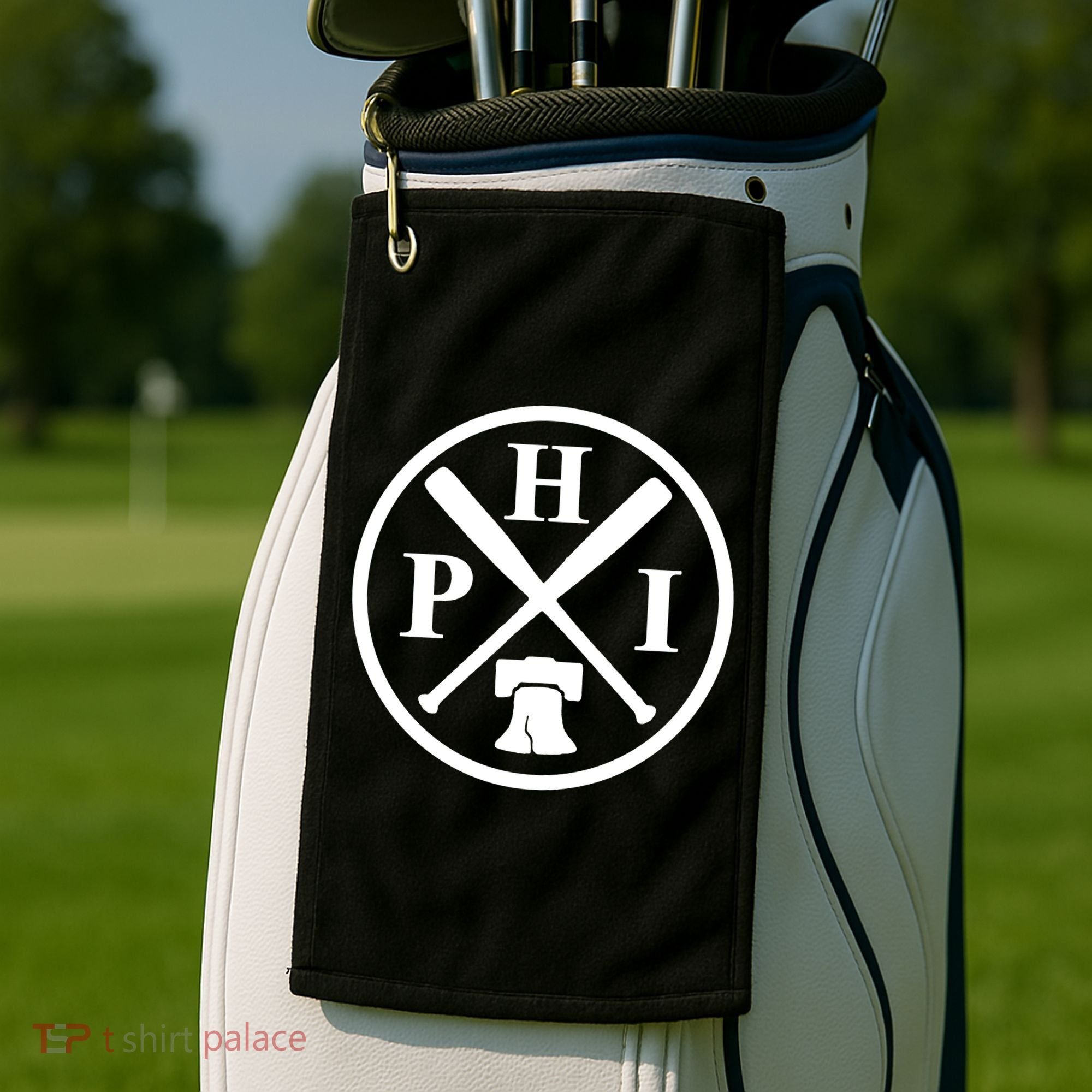 Philadelphia Baseball Emblem Retro Philly Team Golf Towel