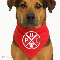 Philadelphia Baseball Emblem Retro Philly Team USA-Made Doggie Bandana thumb 1