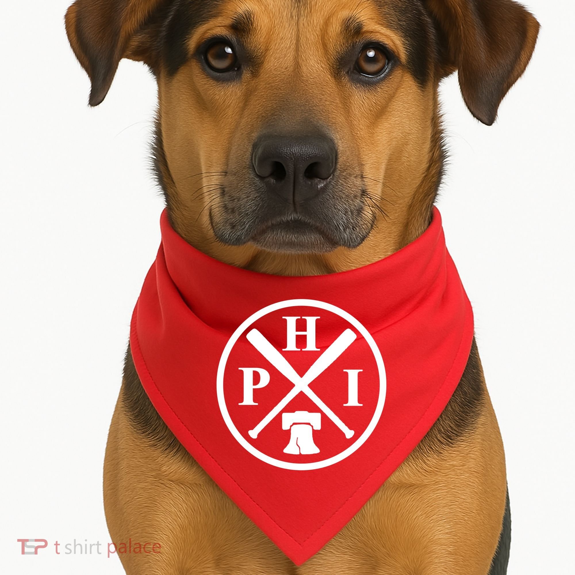 Philadelphia Baseball Emblem Retro Philly Team USA-Made Doggie Bandana