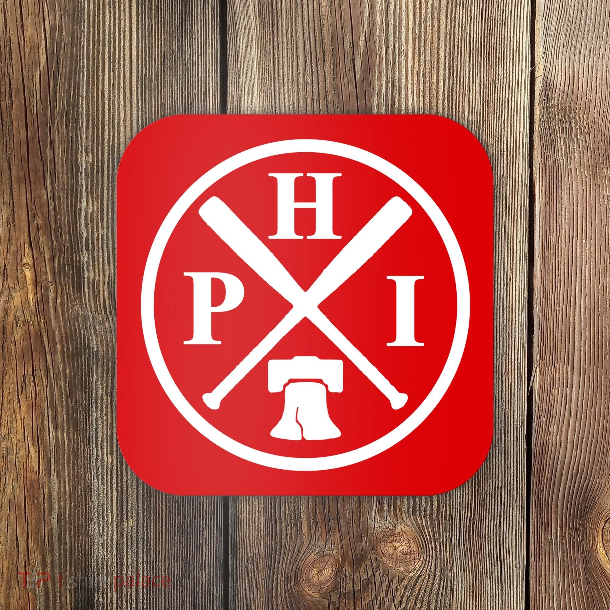 Philadelphia Baseball Emblem Retro Philly Team Coaster