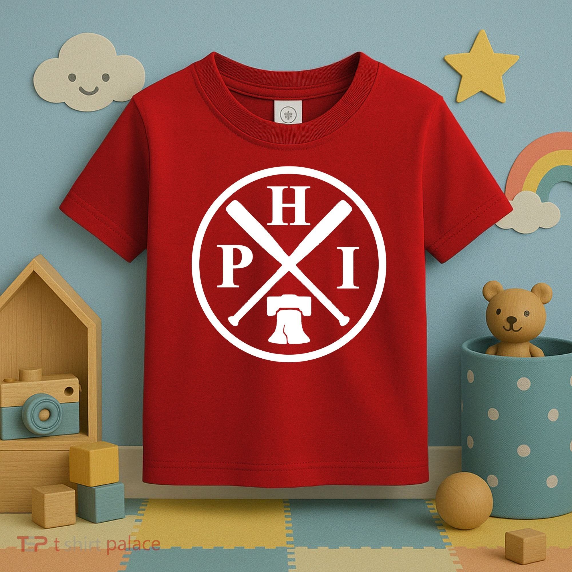 Philadelphia Baseball Emblem Retro Philly Team Toddler T-Shirt