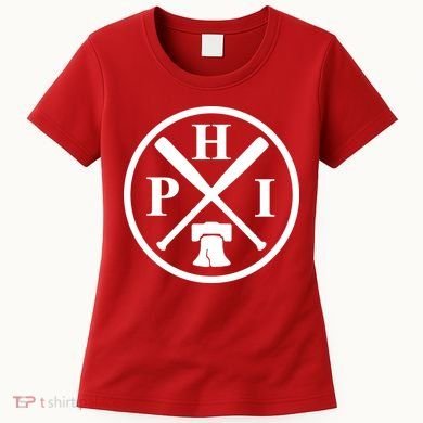 Philadelphia Baseball Emblem Retro Philly Team Women's T-Shirt