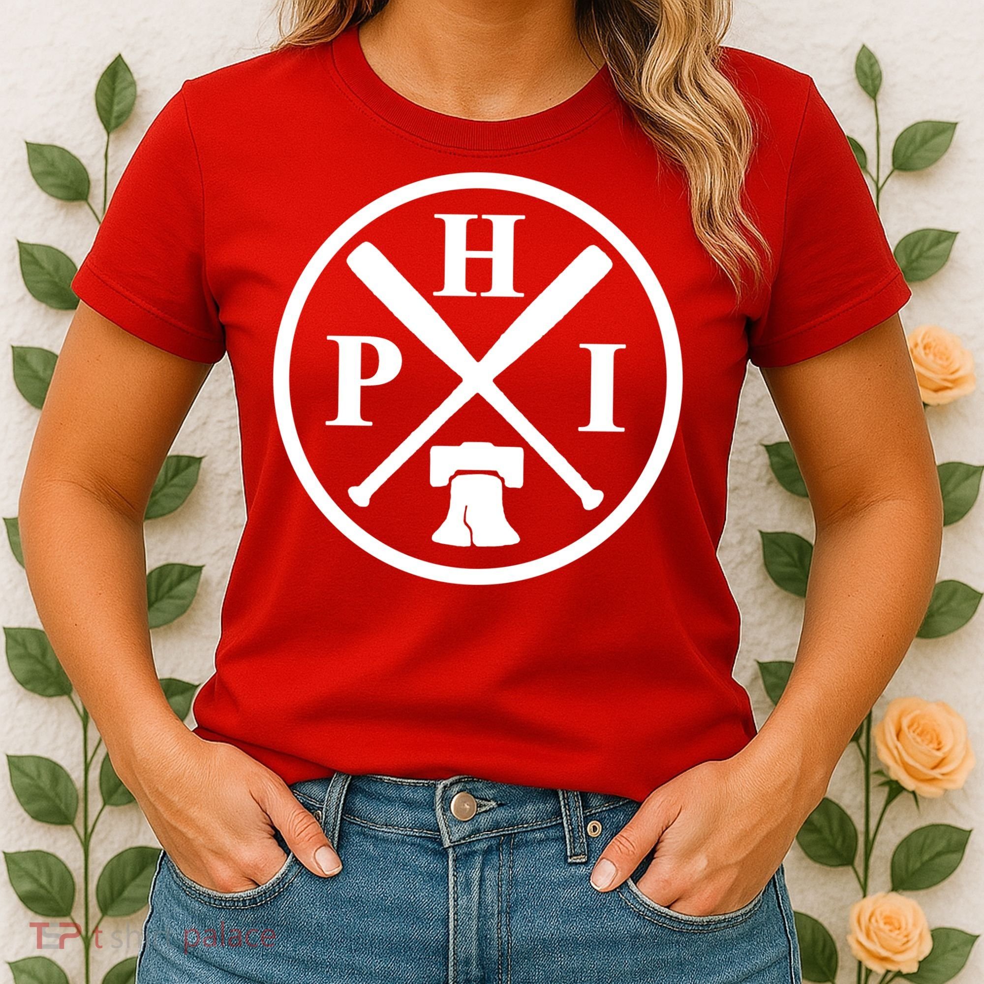 Philadelphia Baseball Emblem Retro Philly Team Women's T-Shirt
