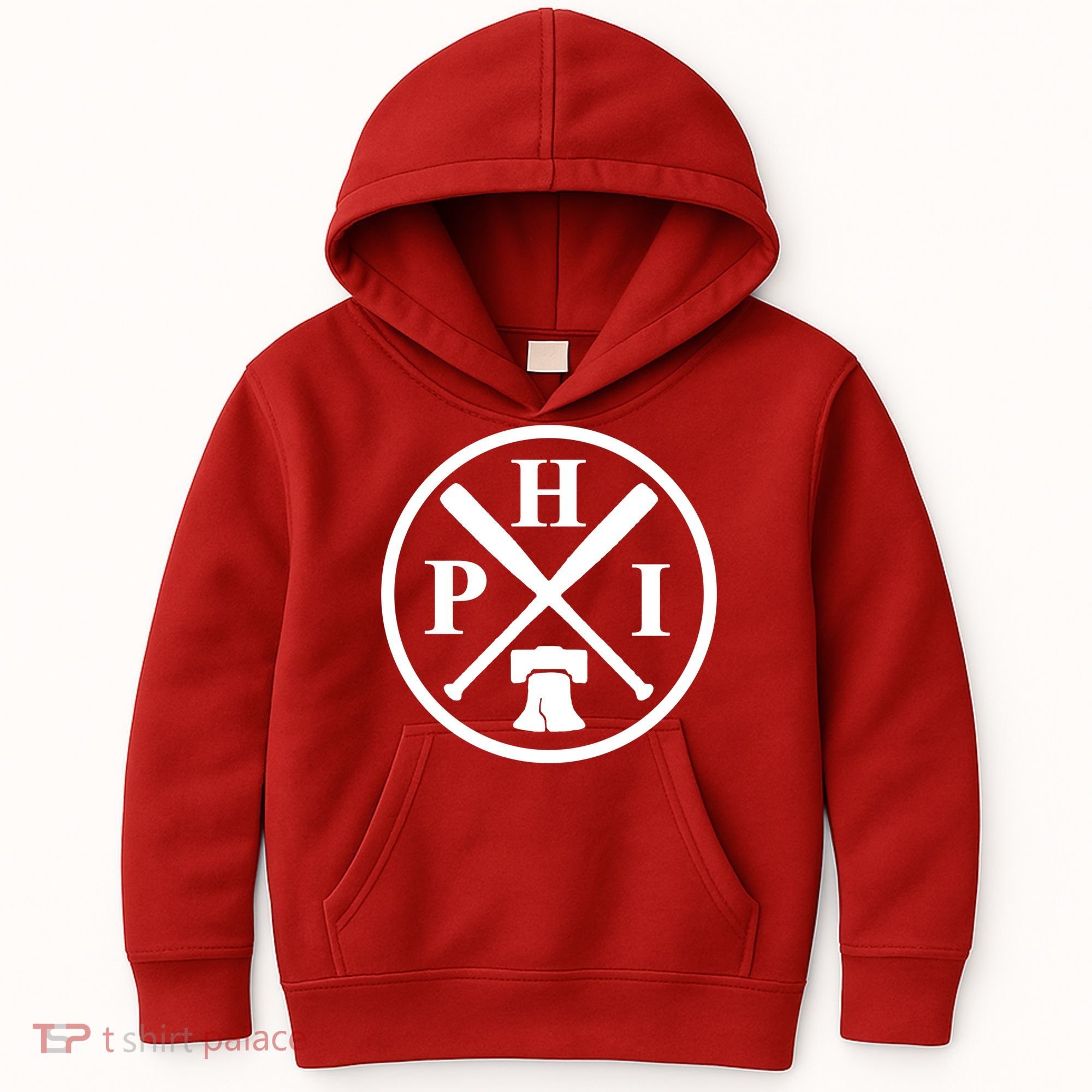 Philadelphia Baseball Emblem Retro Philly Team Kids Hoodie