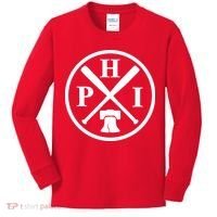 Philadelphia Baseball Emblem Retro Philly Team Kids Long Sleeve Shirt thumb 0