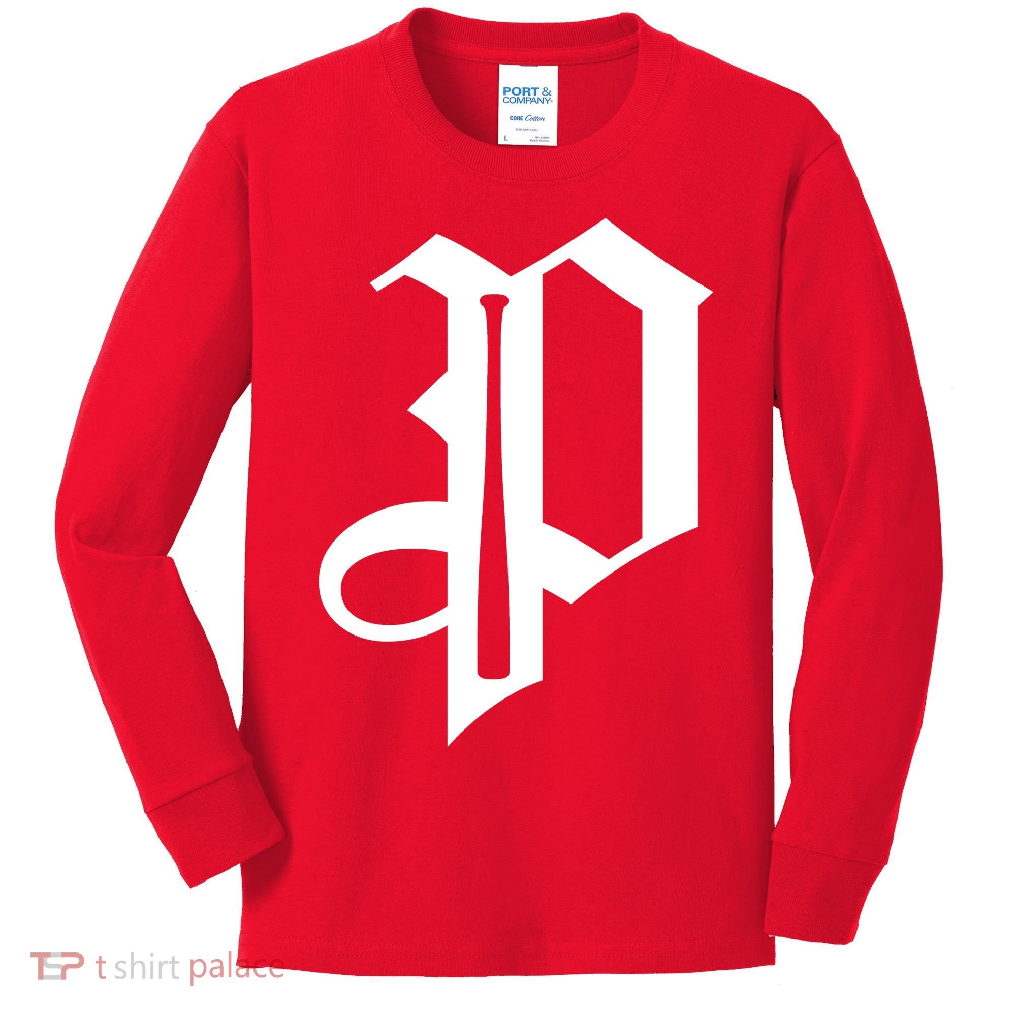 Philadelphia P Baseball Kids Long Sleeve Shirt