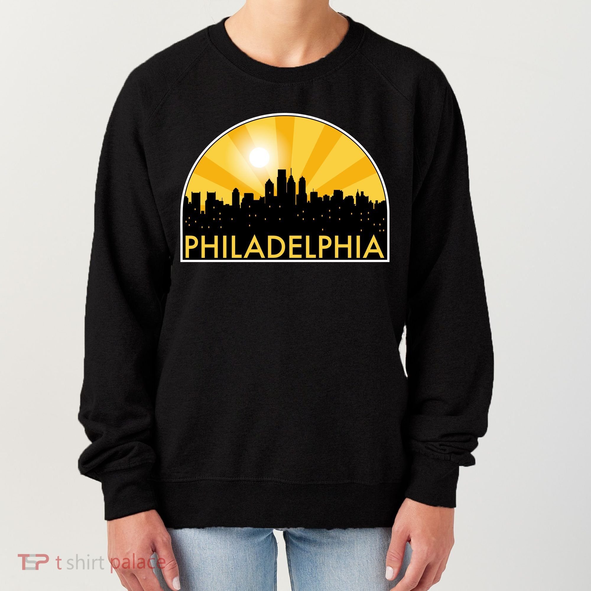 Philadelphia Skyline Burst Women's Sweatshirt