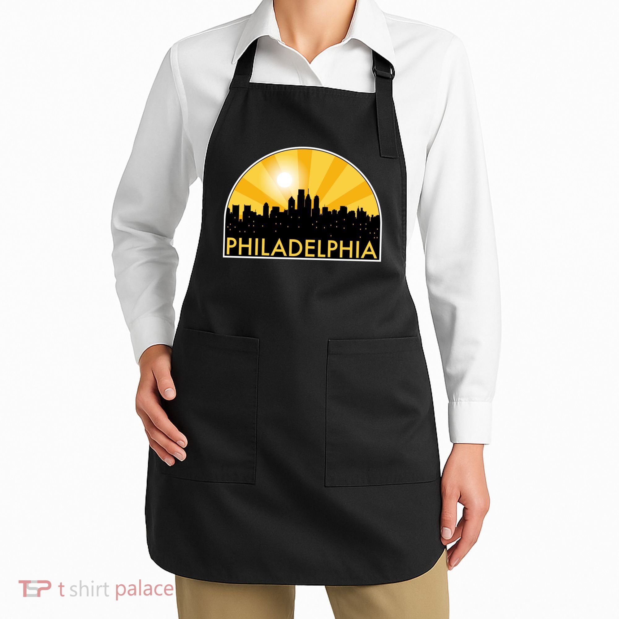 Philadelphia Skyline Burst Apron