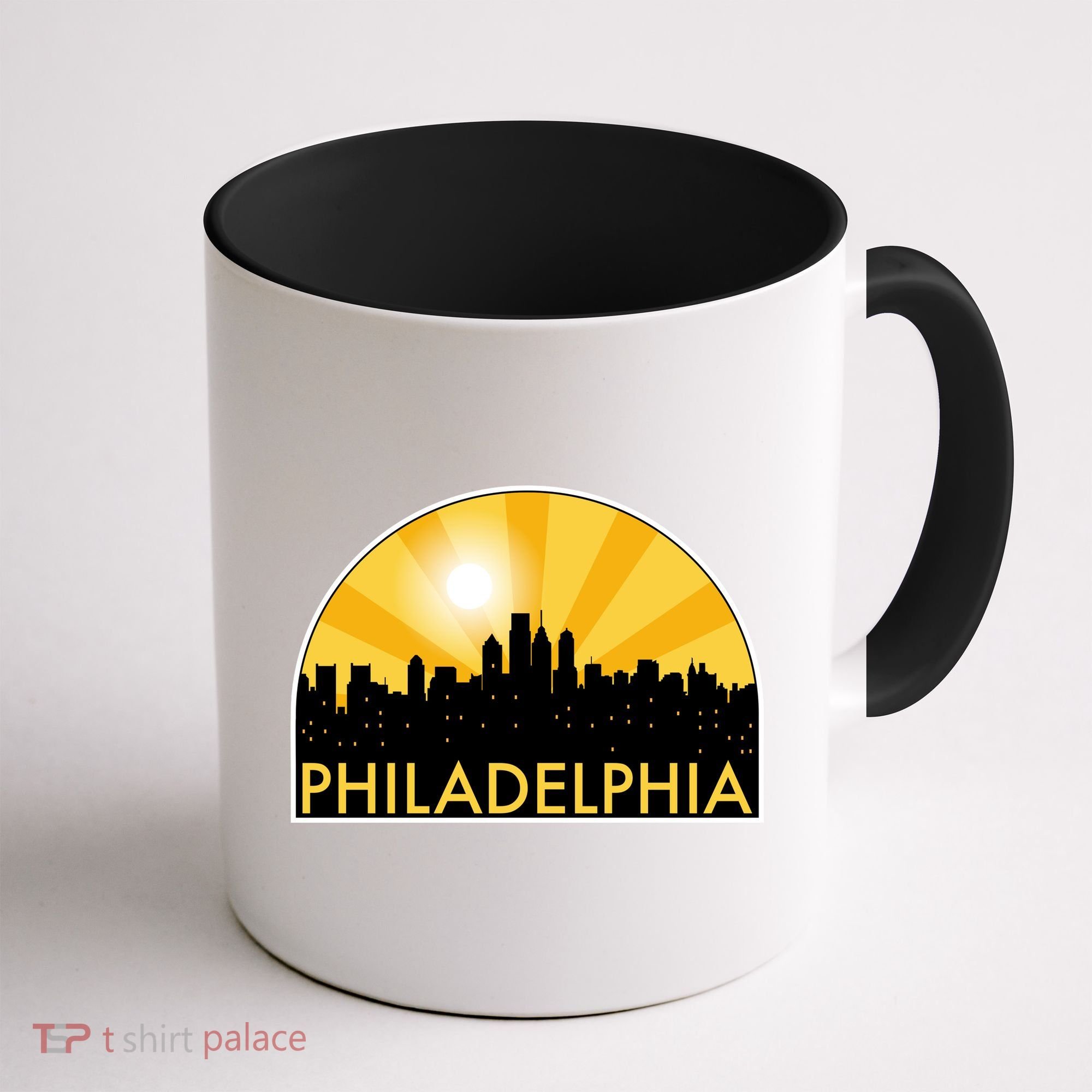 Philadelphia Skyline Burst Coffee Mug