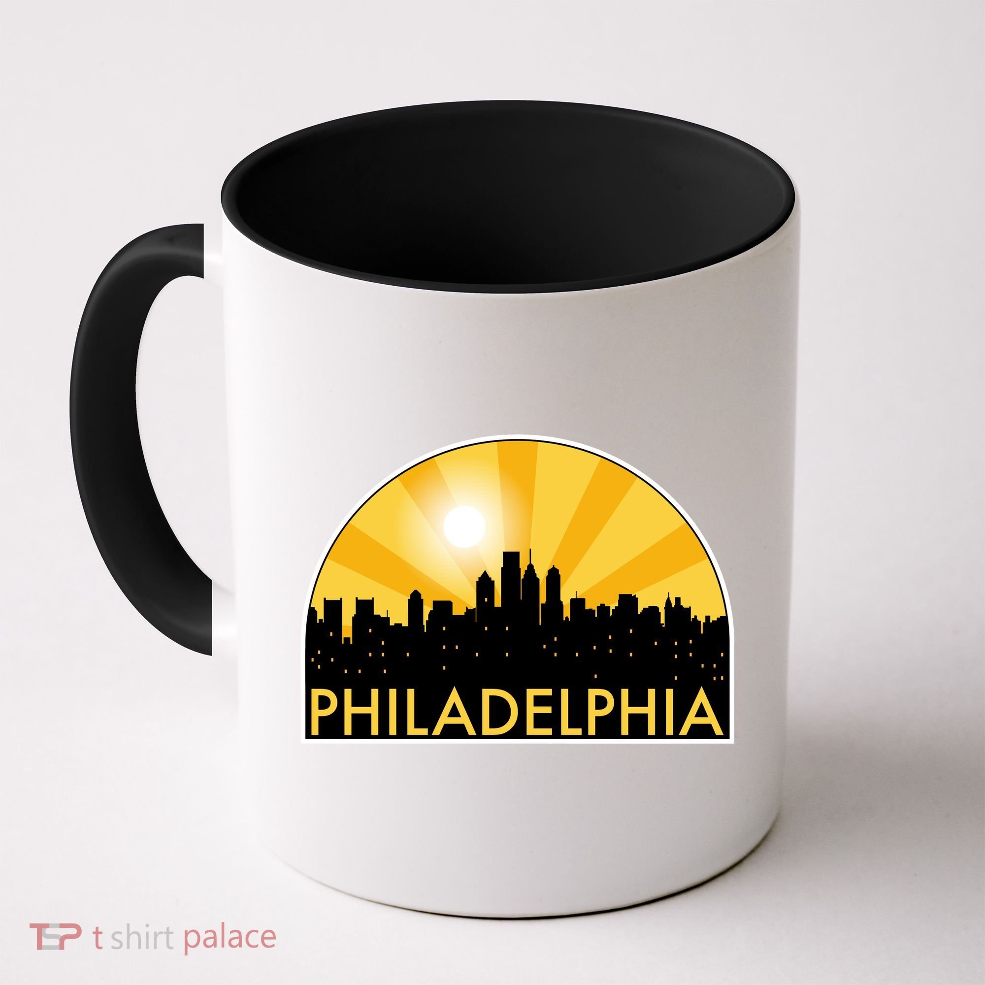 Philadelphia Skyline Burst Coffee Mug