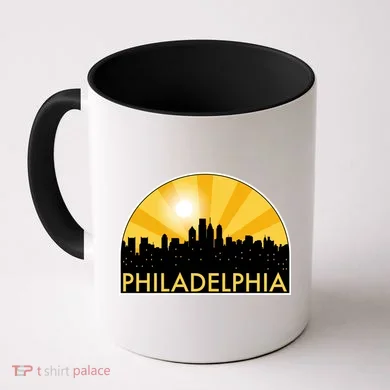Philadelphia Skyline Burst Coffee Mug