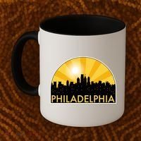 Philadelphia Skyline Burst Coffee Mug thumb 2