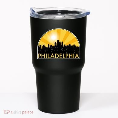Philadelphia Skyline Burst Tumbler
