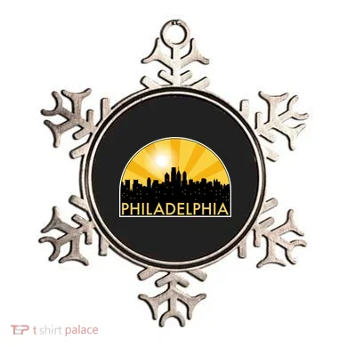 Philadelphia Skyline Burst Ornament