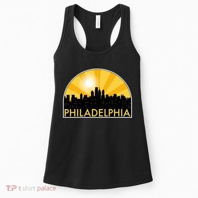 Philadelphia Skyline Burst Women's Tank Top