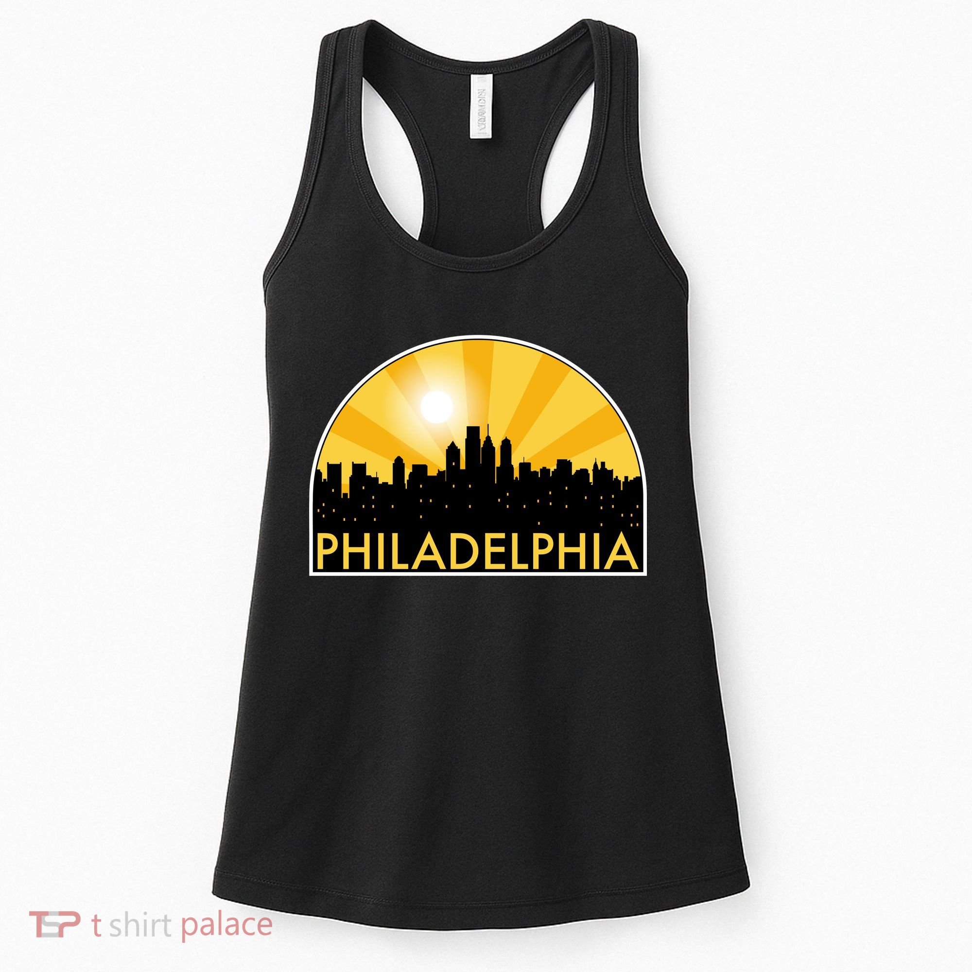 Philadelphia Skyline Burst Women's Tank Top