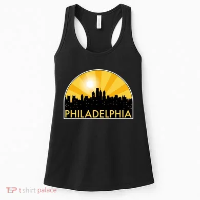 Philadelphia Skyline Burst Women's Tank Top