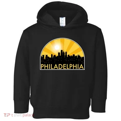 Philadelphia Skyline Burst Toddler Hoodie