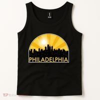 Philadelphia Skyline Burst Tank Top thumb 2