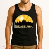 Philadelphia Skyline Burst Tank Top thumb 3
