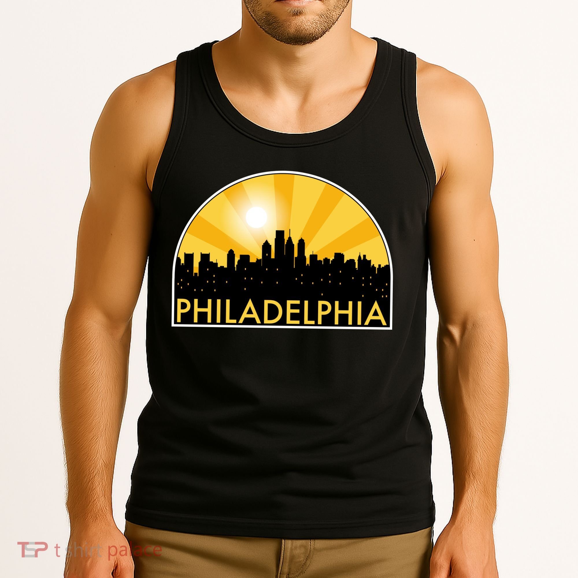 Philadelphia Skyline Burst Tank Top